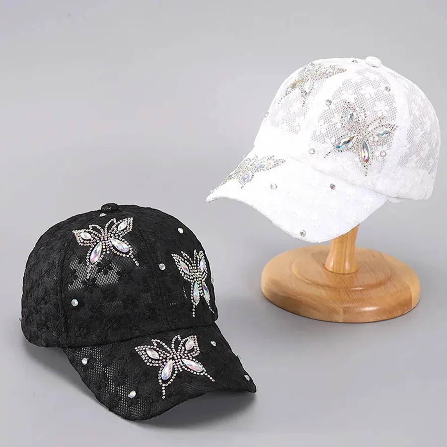 Butterfly Breathable Baseball Cap - Assorted — wholesale Apparel & Accessories by the case