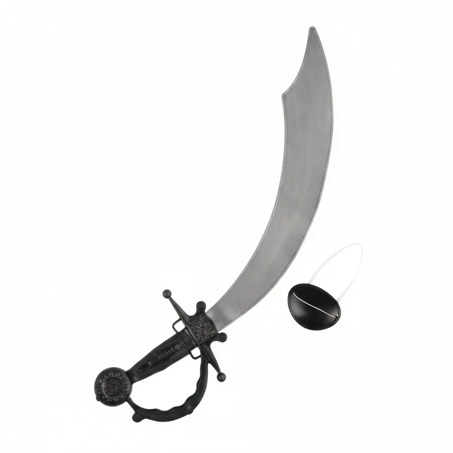 19-Inch Kids Pirate Sword and Eyepatch Set - Novelty Toys for Birthday Party Favors — wholesale Party & Gifts by the case