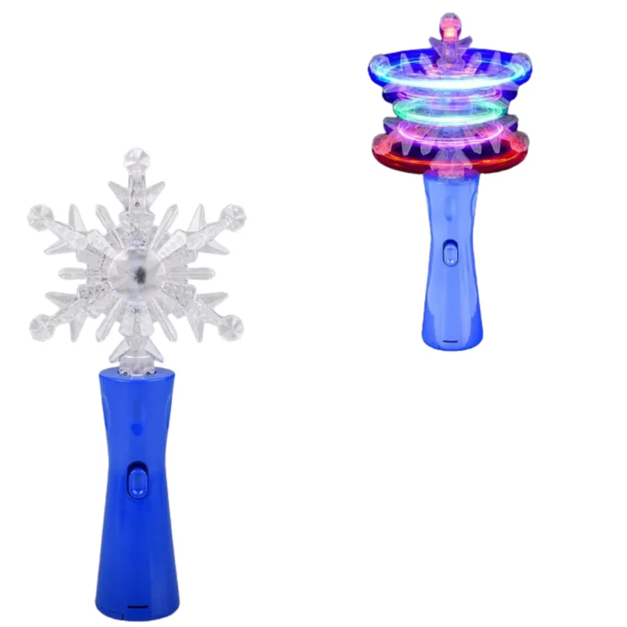 Light-Up Snowflake Magic Wand Kids Toy — wholesale Toys & Games by the case