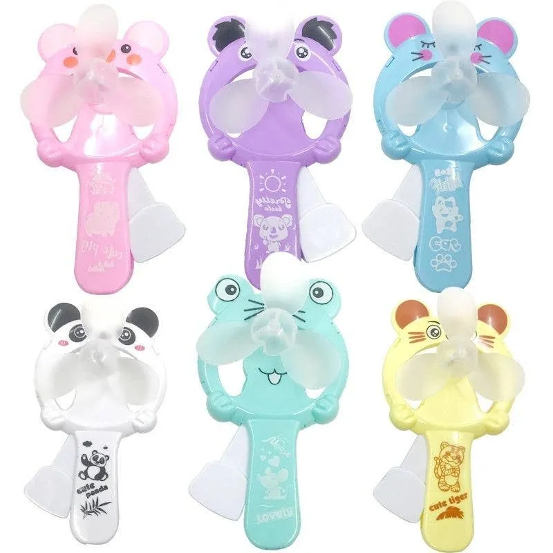 Handheld Cartoon Mini Fan - Assorted — wholesale Tech & Gadgets by the case