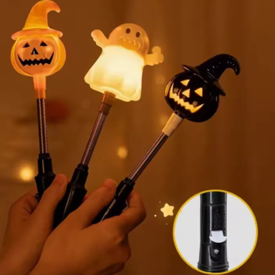Glowing Pumpkin Hand Shaker – Halloween Party Decor — wholesale Seasonal & Holiday by the case