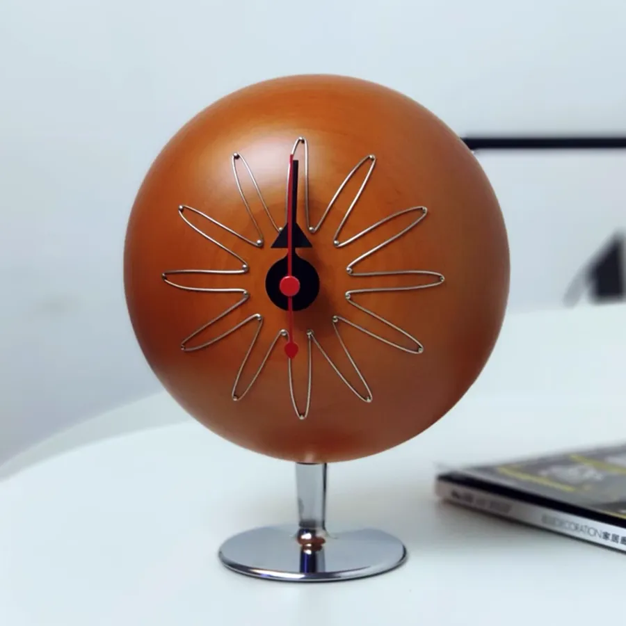 2907BA Nelson Design Desk Clock Pill Type Desk Clock Clock Desktop Clock Minimalist Scandinavian Design Hamburger Pill C — wholesale Home & Décor by the case