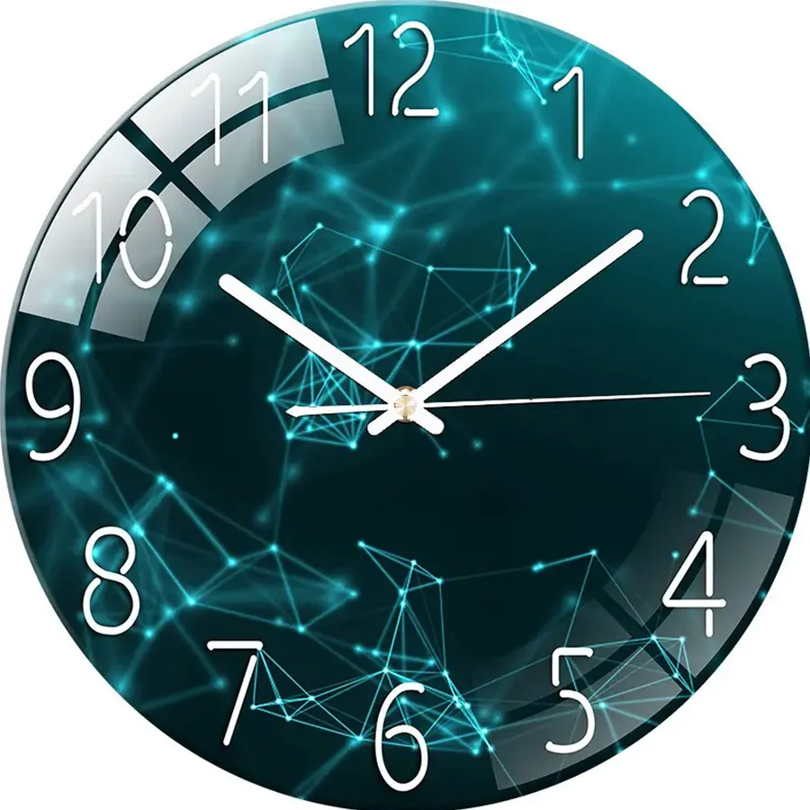 Glass Wall Clock Home Home Décor — wholesale Home & Décor by the case