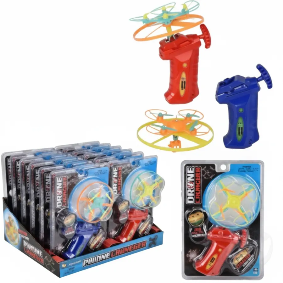 4-Inch Flying Rip Cord Quad Drone Launcher Toy - Fun Novelty Toys for Kids Party Favors — wholesale Party & Gifts by the case