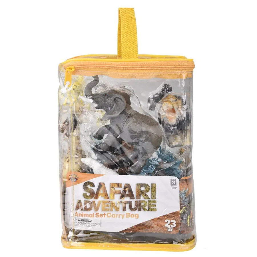 Assorted 23 Pcs Animal Set With Carry Bag — wholesale Bags & Backpacks by the case