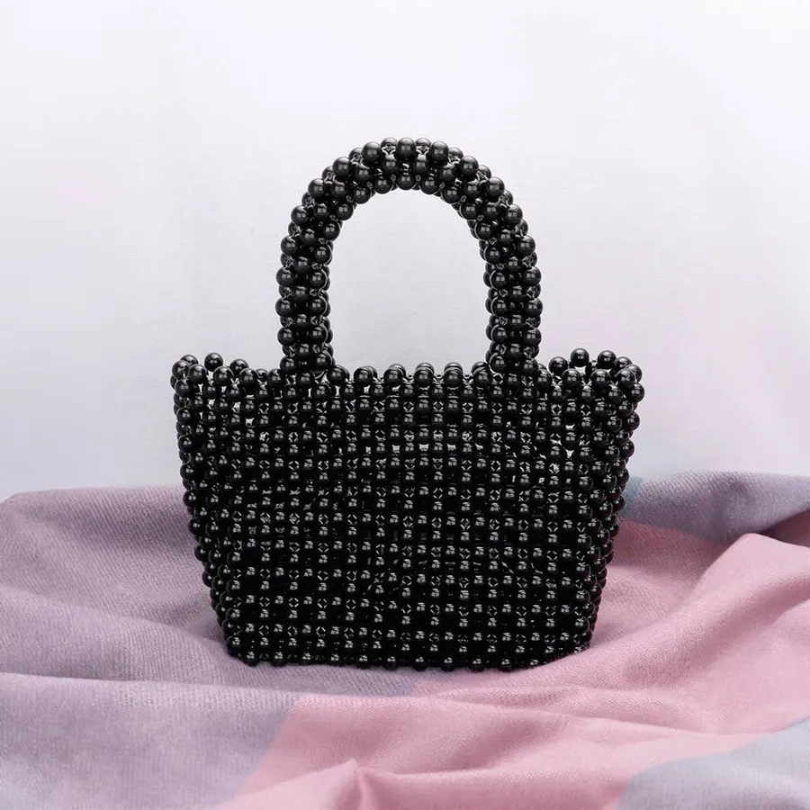 Pearl Mini Tote Bag - Elegant Top Handle, Assorted Colors — wholesale Bags & Backpacks by the case