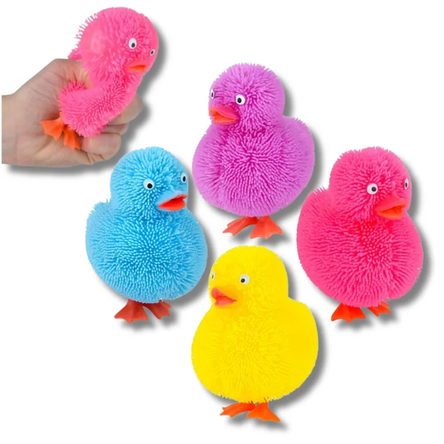 Easter Soft Puffer Ducks Fidget Kids Toy- Assorted — wholesale Fidgets & Sensory by the case