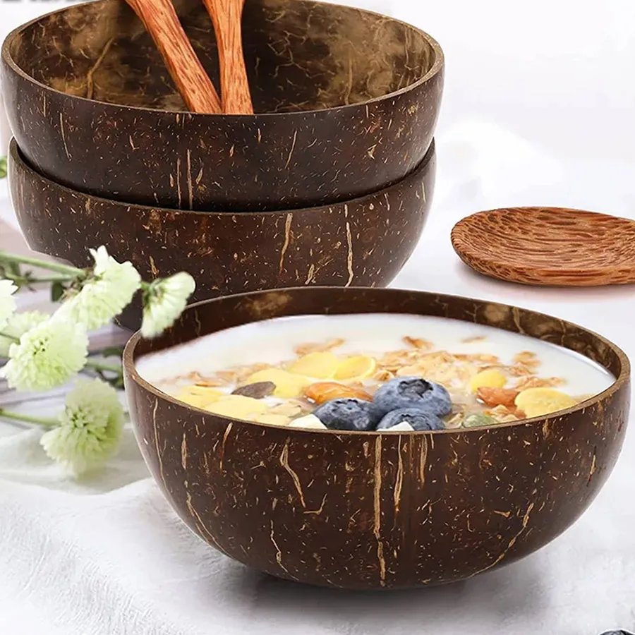 Natural Handmade Coconut Bowl Set — wholesale More Wholesale Goods by the case