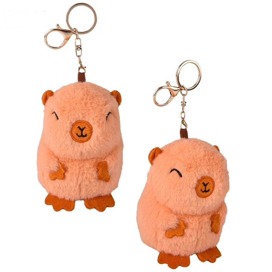 Plush Capybara Clip On Keychains For Kids — wholesale Plush & Squishies by the case