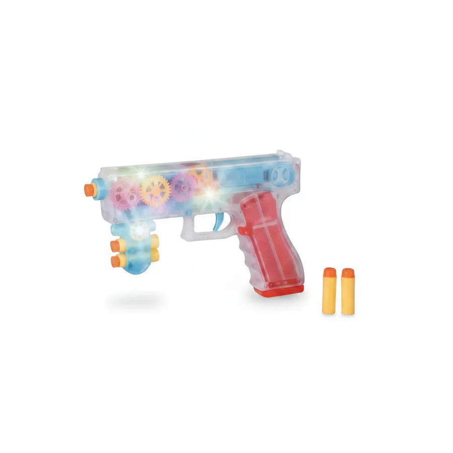 Light-Up Gear Foam Dart Blaster Toy for Kids - Fun Novelty Toy and Birthday Party Favor — wholesale Party & Gifts by the case