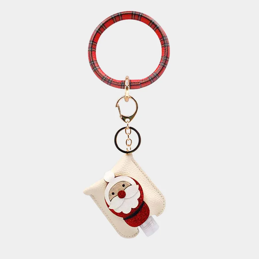 Santa Claus Sanitizer Set Keychain — wholesale Keychains & Charms by the case