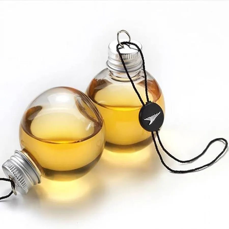 Easter's liquor craft flask clear fillable ornament — wholesale Seasonal & Holiday by the case