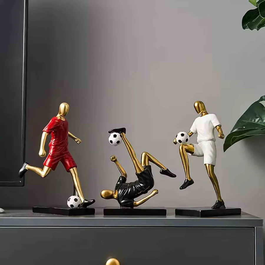 Football Player Statue For Home Décor — wholesale Home & Décor by the case
