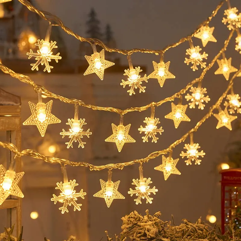 Snowflake String Lights For Decor — wholesale Home & Décor by the case