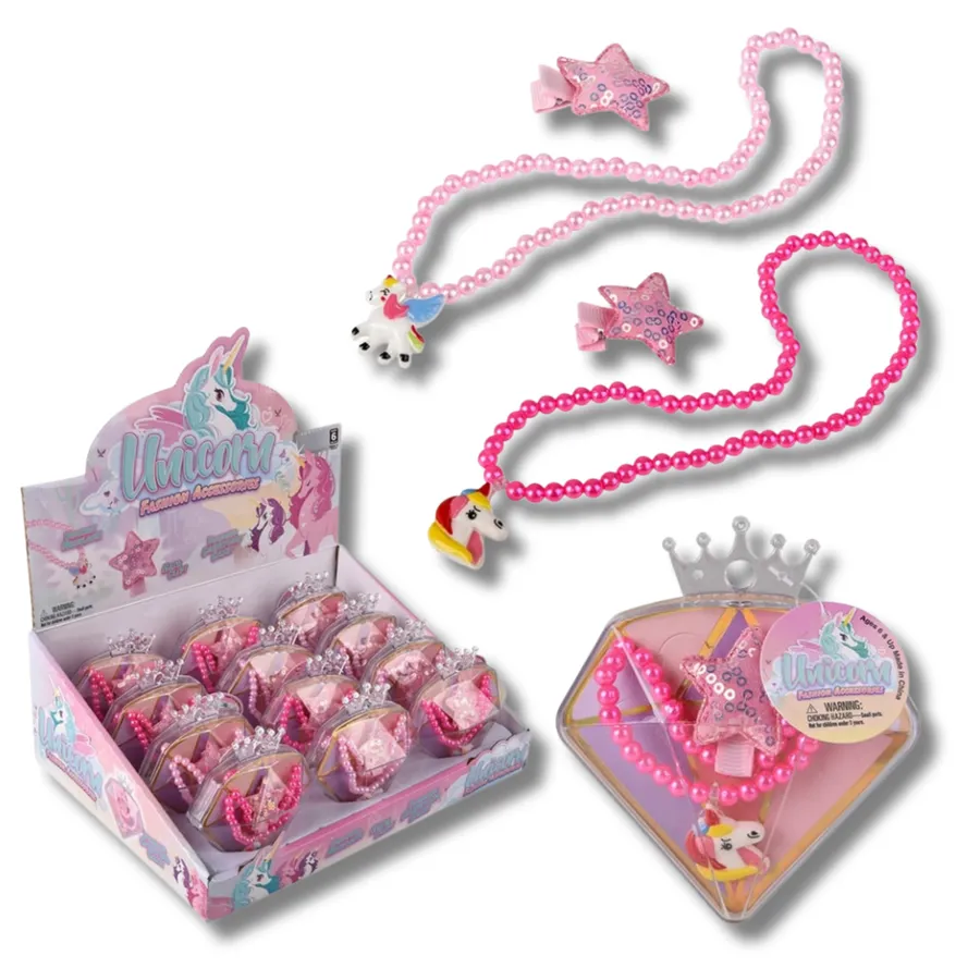 Unicorn Jewelry Set For Kids - Assorted — wholesale Apparel & Accessories by the case
