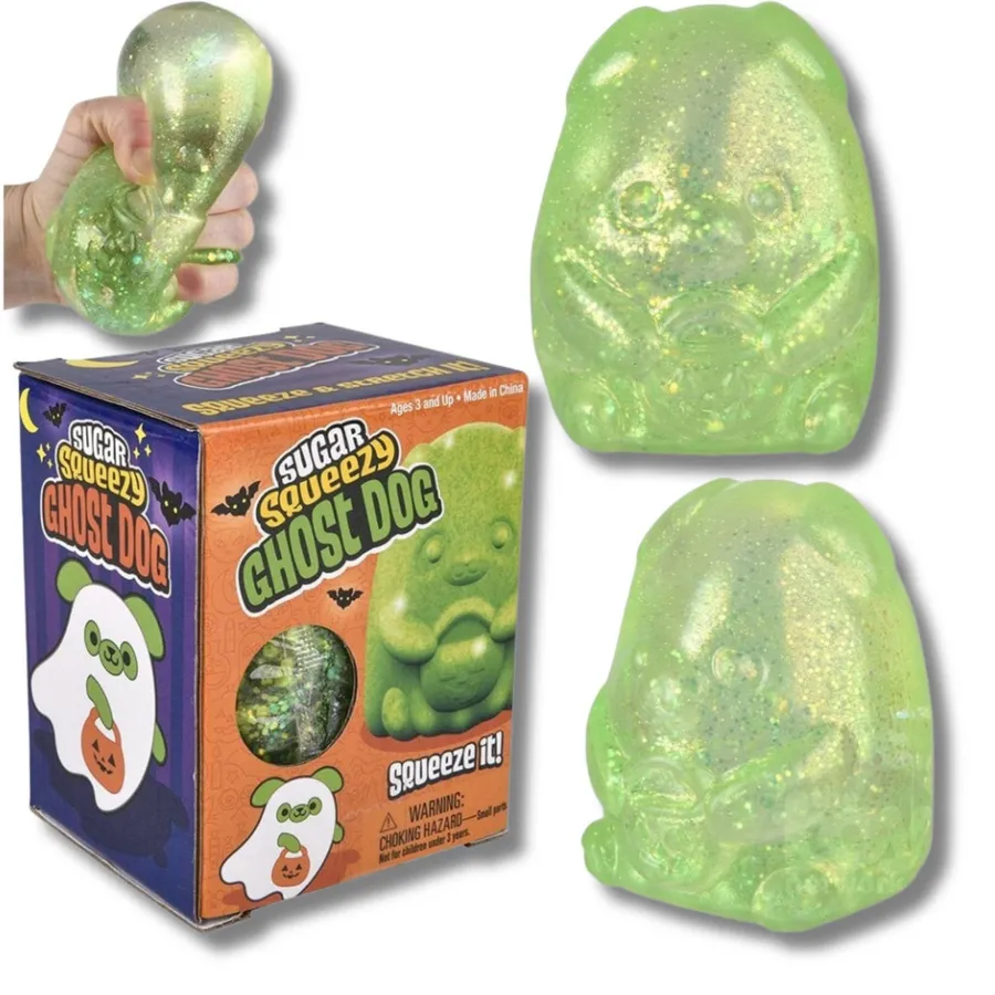 Jumbo Sugar Squeezy Halloween Ghost Toy for Dogs — wholesale Seasonal & Holiday by the case