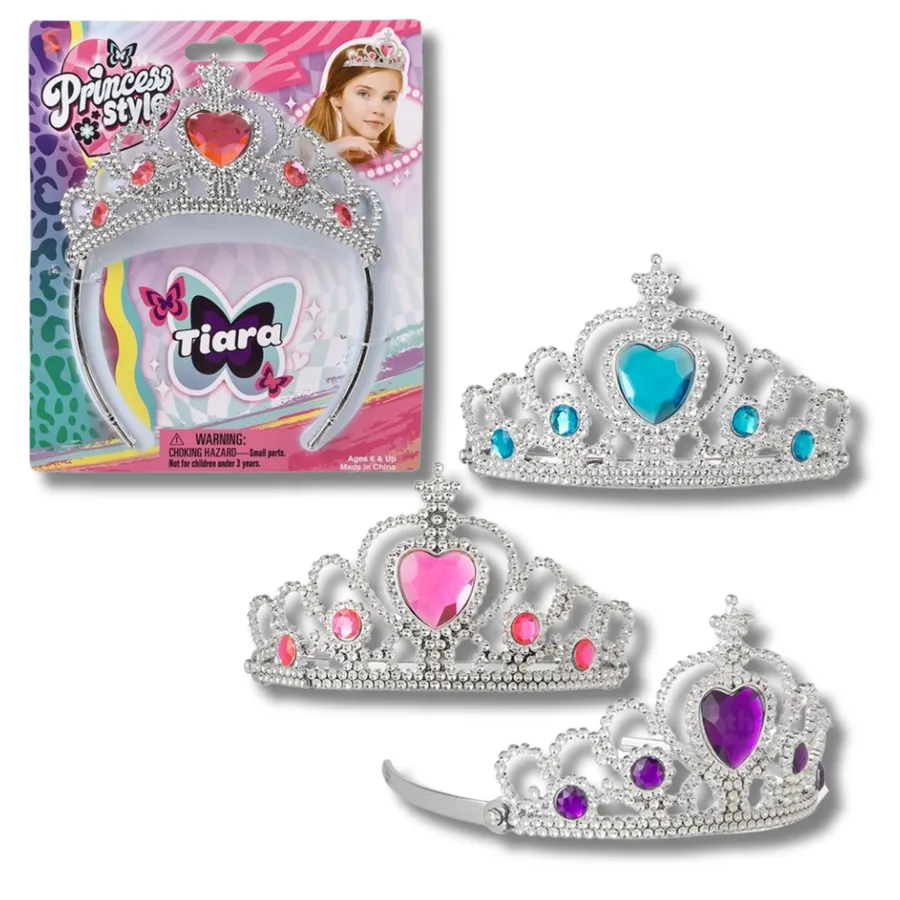 Princess Tiara For Kids - Assorted — wholesale More Wholesale Goods by the case