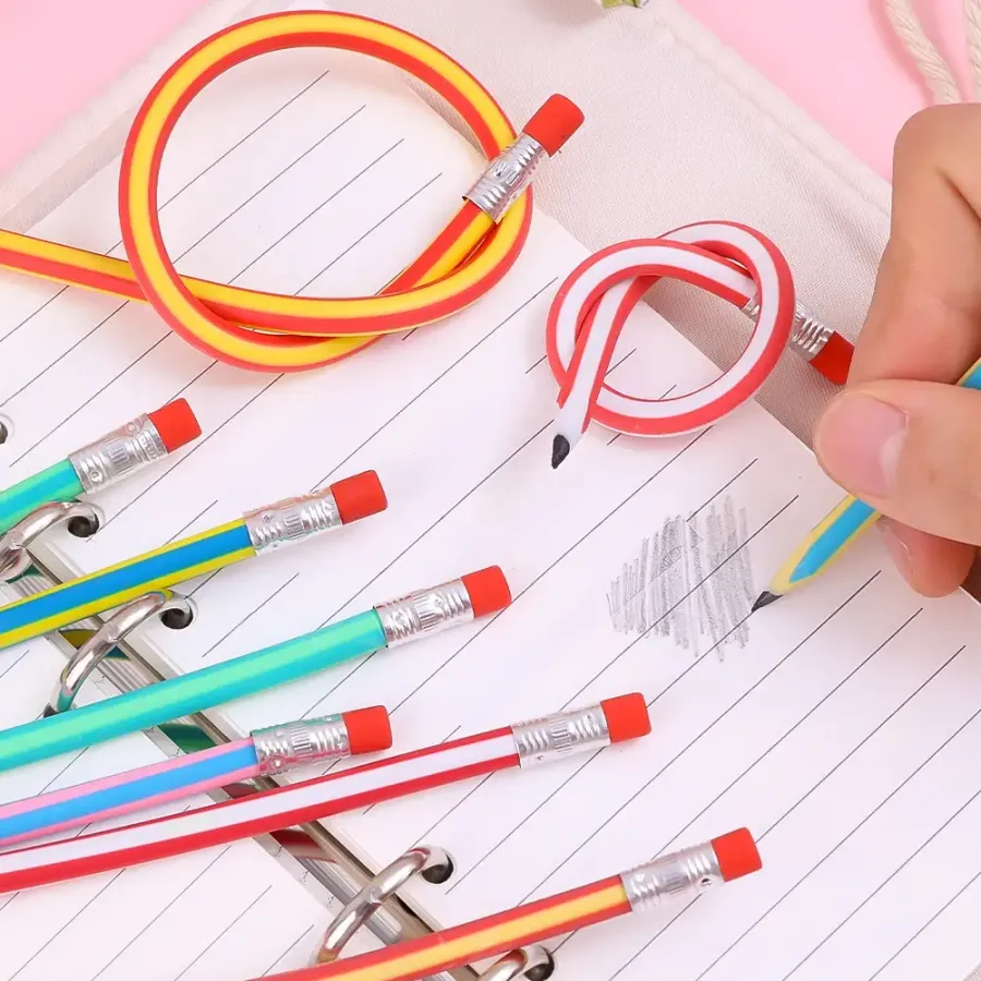 Magic Bendy Pencil Set – Flexible Soft Pencil with Eraser — wholesale Stationery & Office by the case