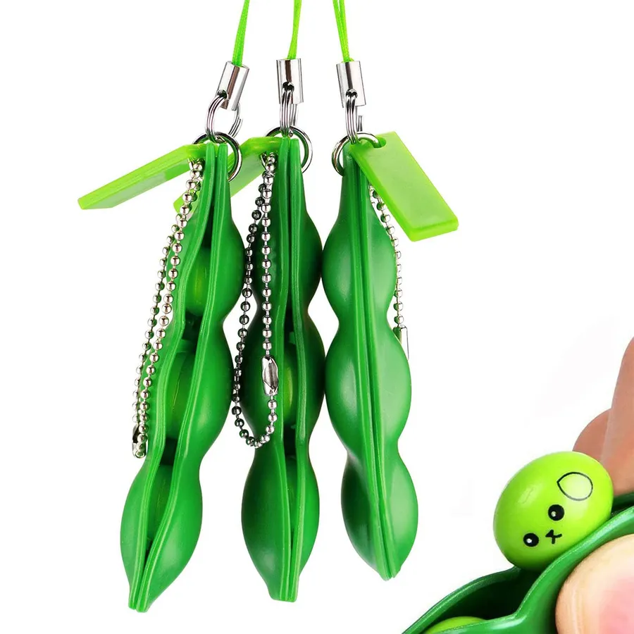 Peas Stress Relief Fidget Keychain — wholesale Fidgets & Sensory by the case