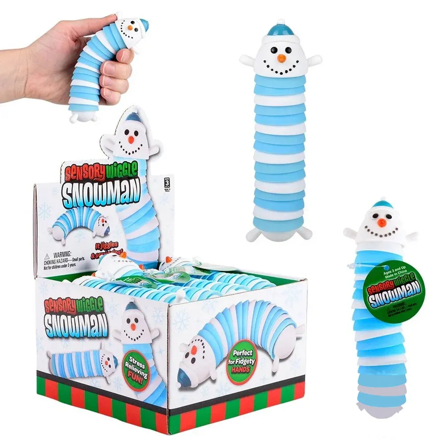 Sensory Fidget Wiggle Snowman Kids Toys Back To School — wholesale Fidgets & Sensory by the case