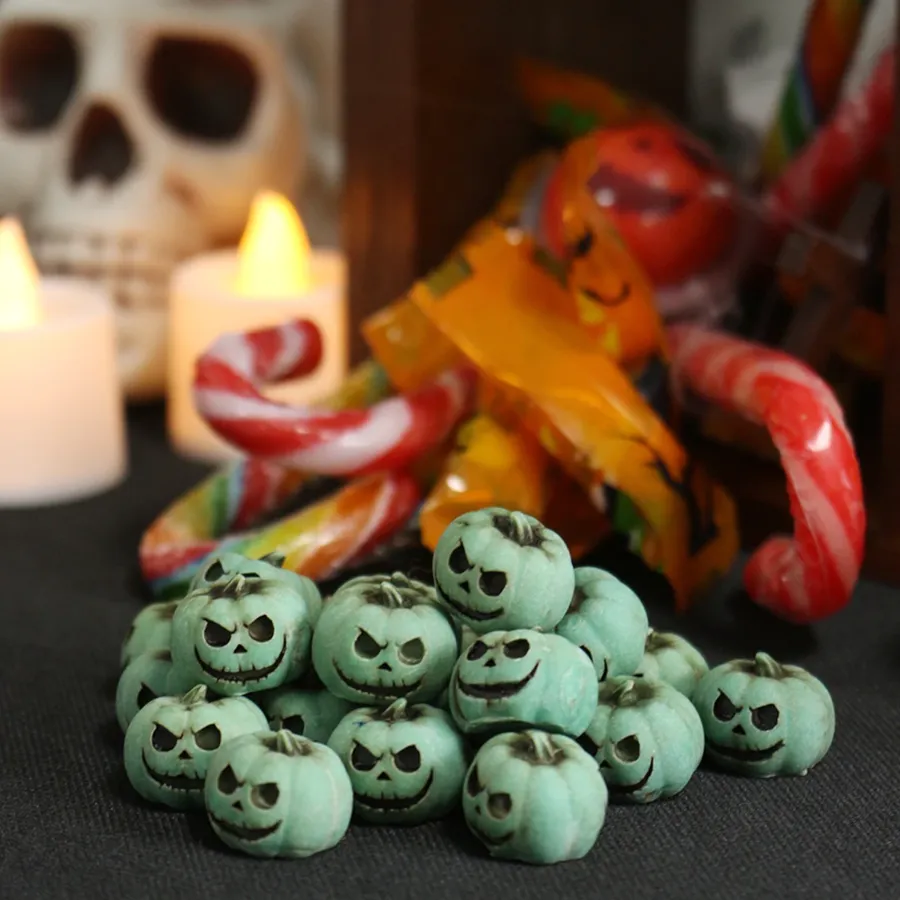 Mini Green Pumpkin Resin Statue – Garden Harvest Decor — wholesale Home & Décor by the case