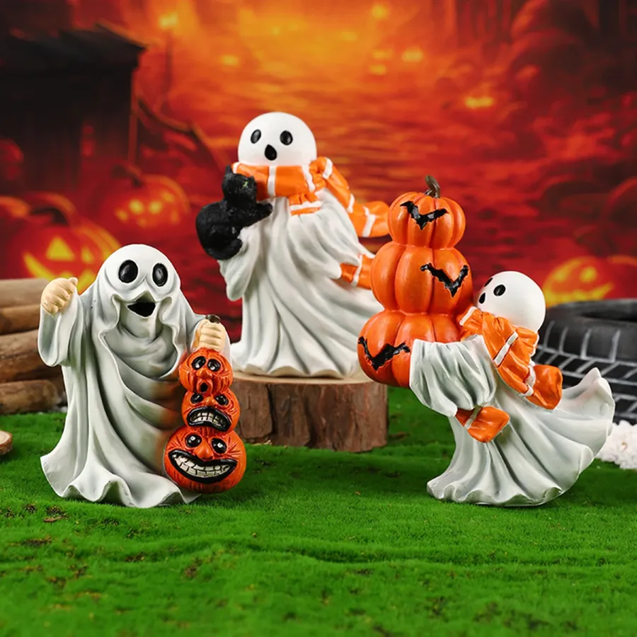 Ghost Resin Ornament Festival Home Decoration — wholesale Home & Décor by the case