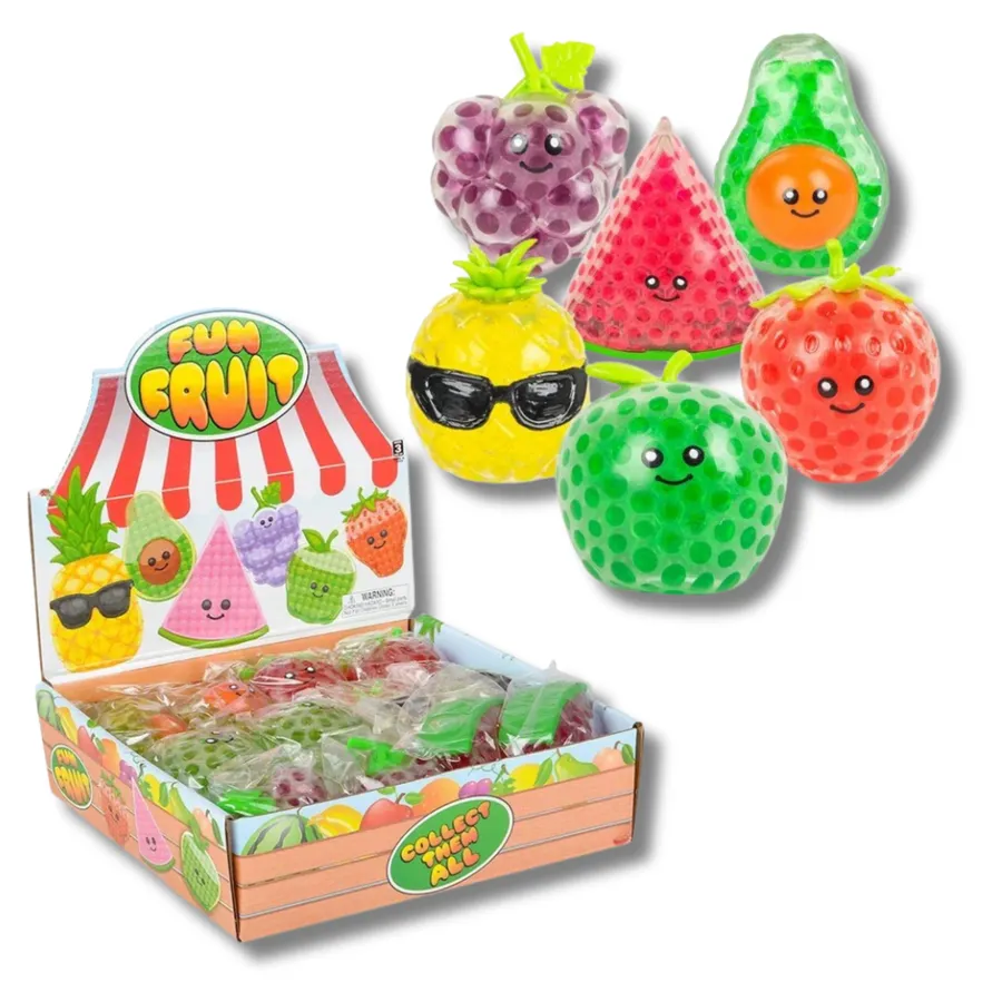 Fun Fruits Squeezy Bead Stuffer Fidget Kids Toy — wholesale Fidgets & Sensory by the case