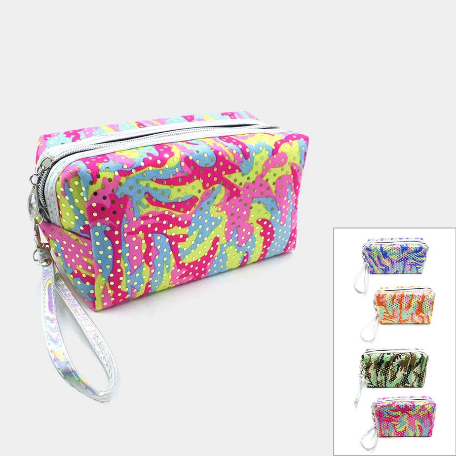Printed Patterned Pouch Bag For Women's - Assorted — wholesale Bags & Backpacks by the case
