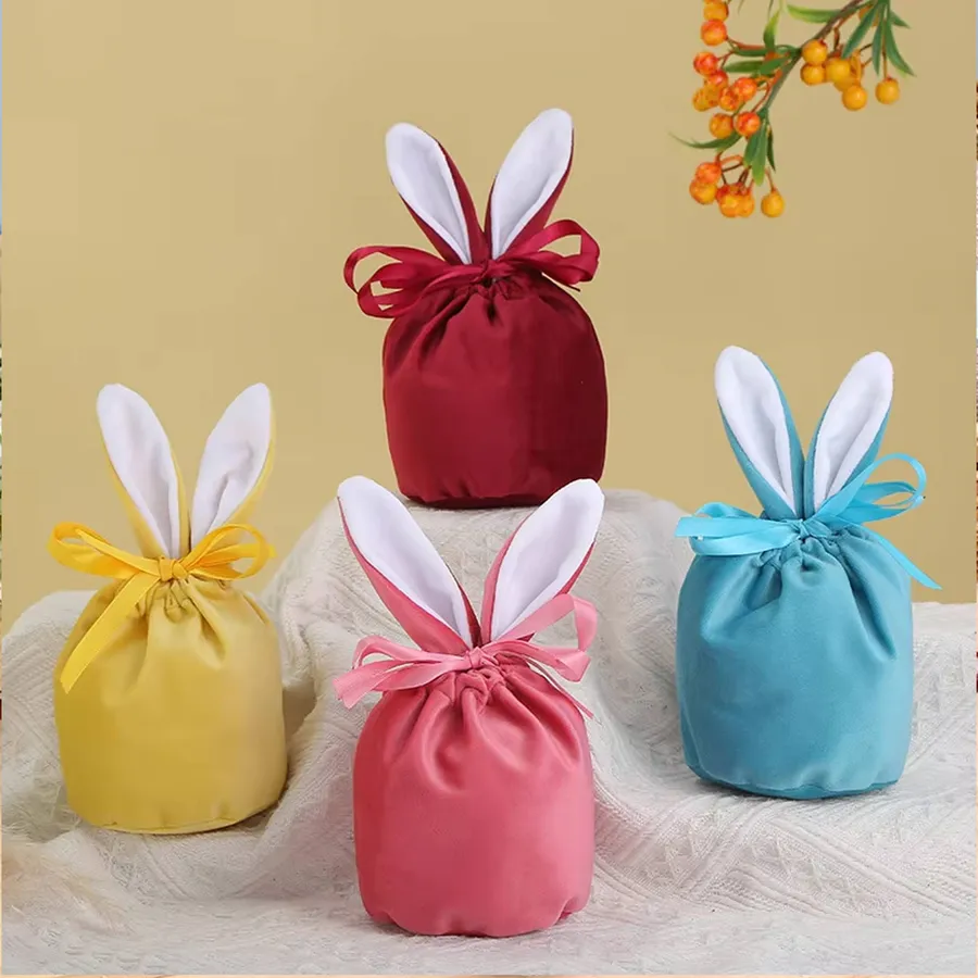 Velvet Easter Chocolate Candy Bags For Kids - Assorted — wholesale Seasonal & Holiday by the case