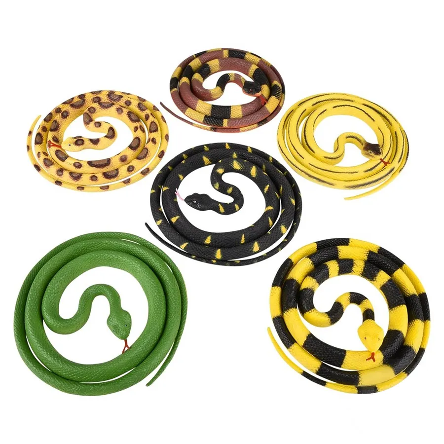 Jumbo Vinyl Rubber Snake - Assorted — wholesale Toys & Games by the case