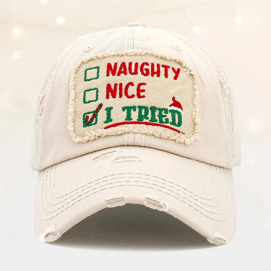 Fashionable Vintage Baseball Cap For Christmas - Assorted — wholesale Seasonal & Holiday by the case