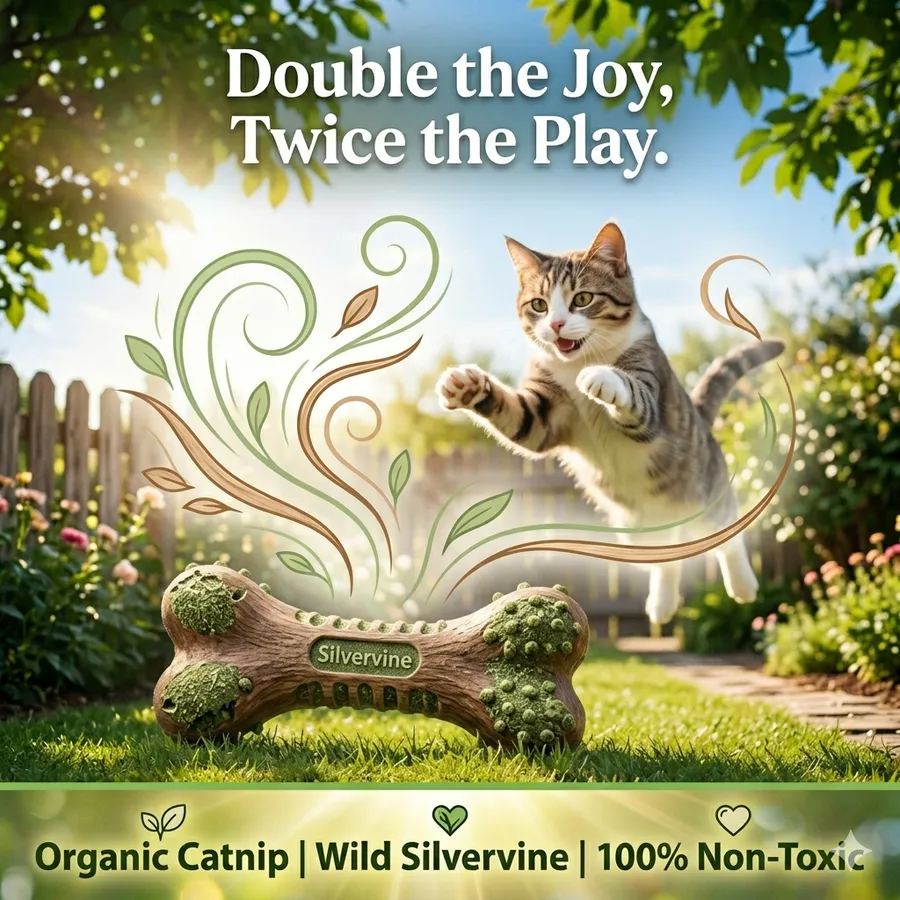 Dual-Infused Silvervine & Catnip Teaser - Natural Plush Toy — wholesale Plush & Squishies by the case