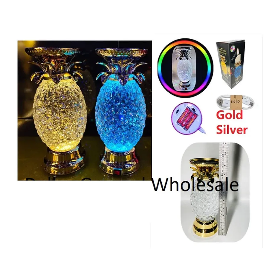 LED Pineapple Tornado Lamps For Home Décor — wholesale Home & Décor by the case