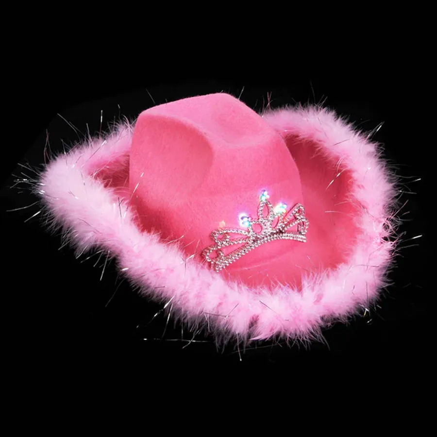 Light Up Tiara Cowgirl Hat — wholesale Apparel & Accessories by the case