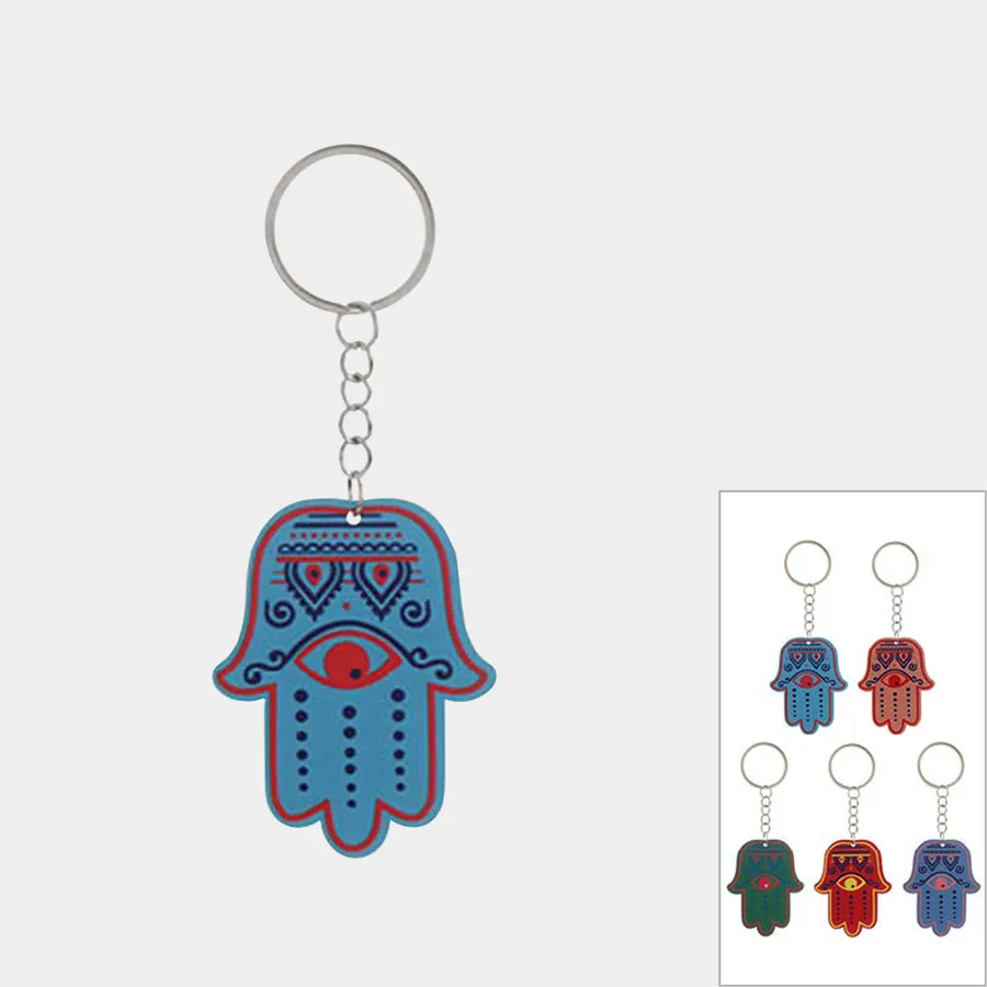 Gorgeous Evil Eye Hamsa Hand Keychains In Bulk — wholesale Keychains & Charms by the case