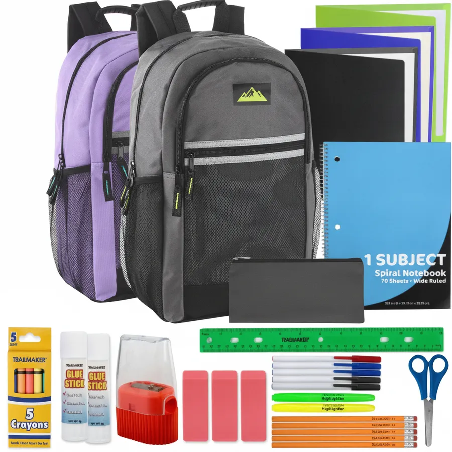 Everyday Reflective Backpack with School Supply Kit - Kids Travel Bag — wholesale Bags & Backpacks by the case