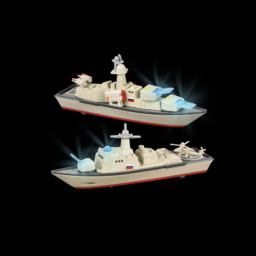 Die Cast Pull Back Ship With Light And Sound — wholesale Toys & Games by the case