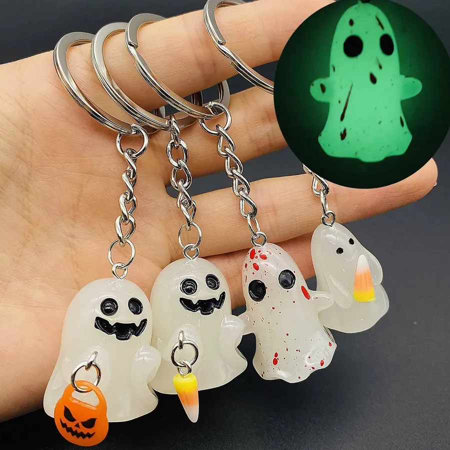 Tiny Glow-In-The-Dark Keychain In Bulk - Assorted — wholesale Keychains & Charms by the case