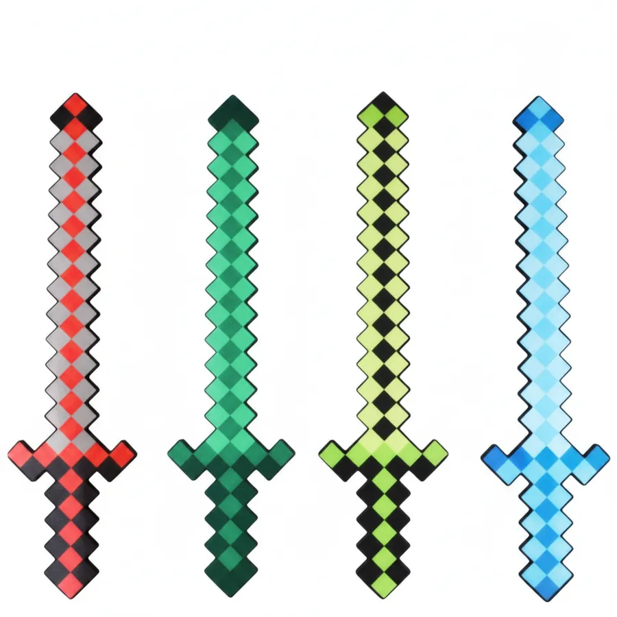 24" Pixel Foam Sword - Retro Novelty Toy for Kids Imaginative Play and Party Favors — wholesale Party & Gifts by the case