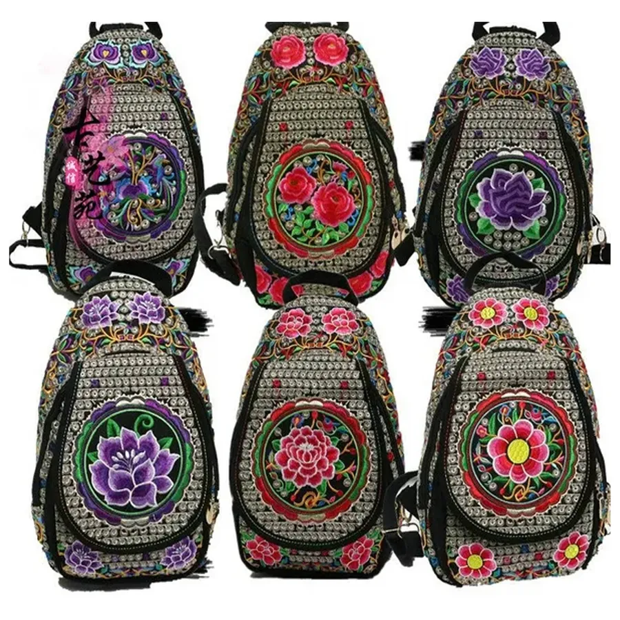 Easter Floral Embroidered Backpacks For Women's- — wholesale Seasonal & Holiday by the case
