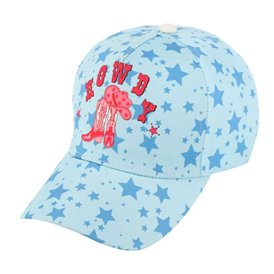 Cowboy Star Pattern Baseball Cap Fall Deco - Assorted — wholesale Apparel & Accessories by the case