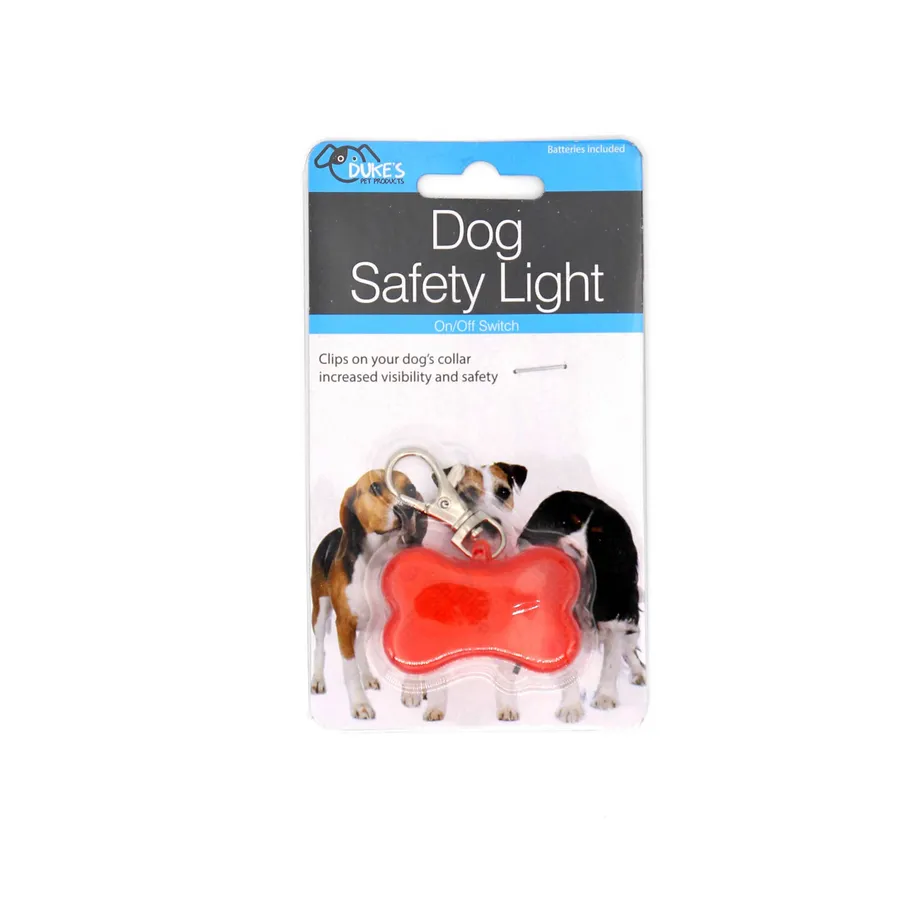 Reflective Bone-Shaped Dog Safety Light - Bulk — wholesale Pet by the case