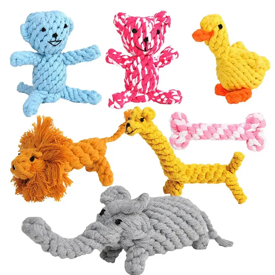 Hemp Rope Ball Pet Toy Set - Bulk — wholesale Pet by the case