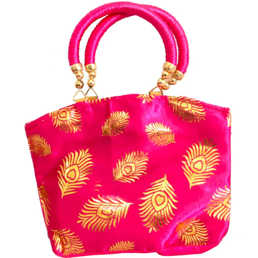 Pink Clutch Bag With Round Handle For — wholesale Bags & Backpacks by the case