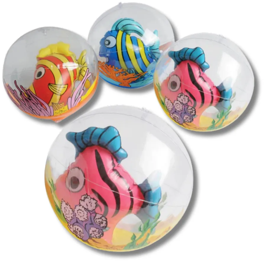 Inflatable Fish Ball For Kids - Assorted — wholesale Toys & Games by the case