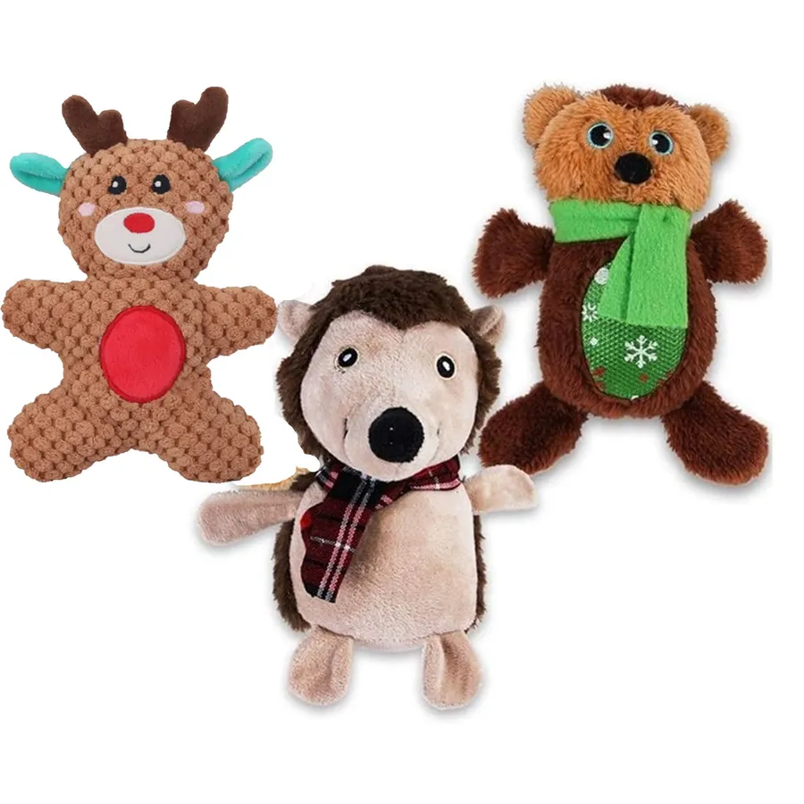 Mix Animal Soft Squeaky Plush Dog Toy - In Bulk — wholesale Plush & Squishies by the case
