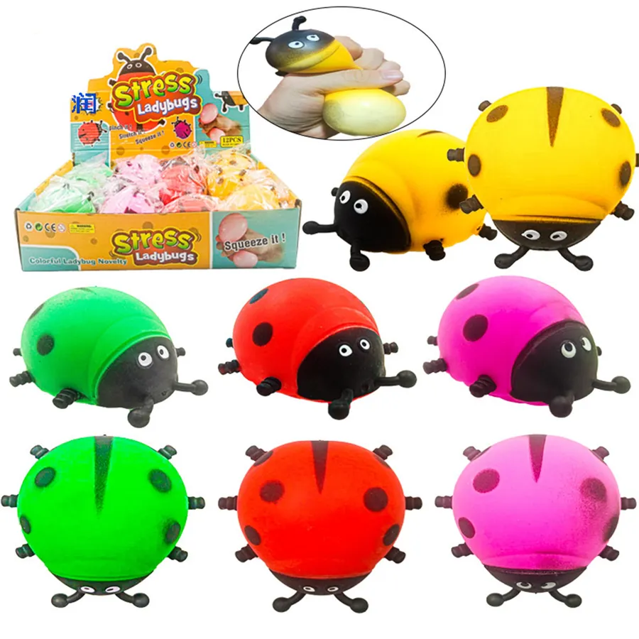 Ladybug Squeeze Fidget Kids Toy- In Bulk — wholesale Fidgets & Sensory by the case