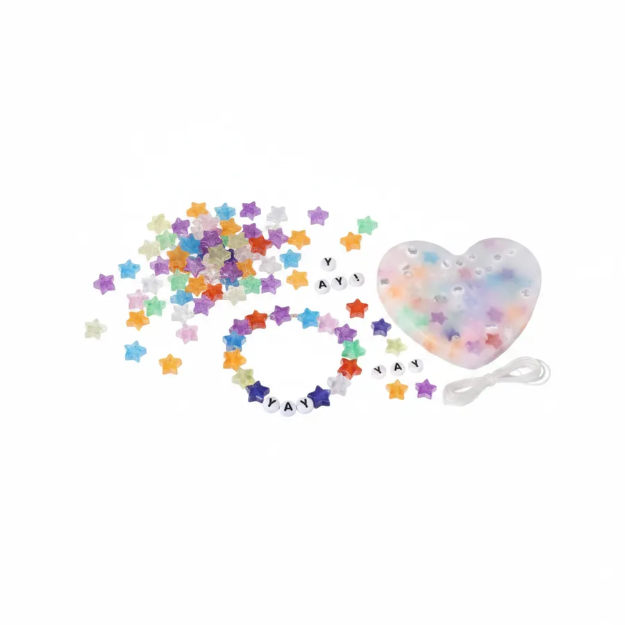 Heart Beaded Sensory Fidget Bracelet - Tactile Squish Stress Relief Toy — wholesale Fidgets & Sensory by the case