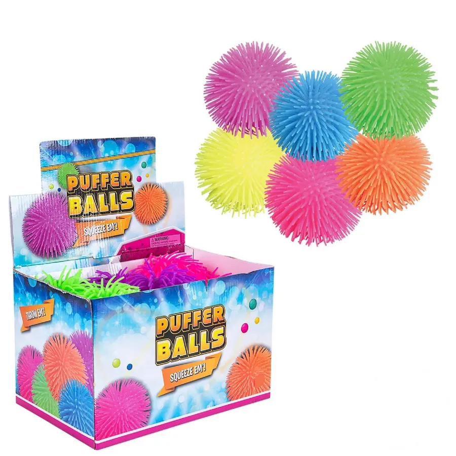 Fidget Puffer Ball - Squishy Sensory Toy and Stress Ball (6 Inch) — wholesale Fidgets & Sensory by the case