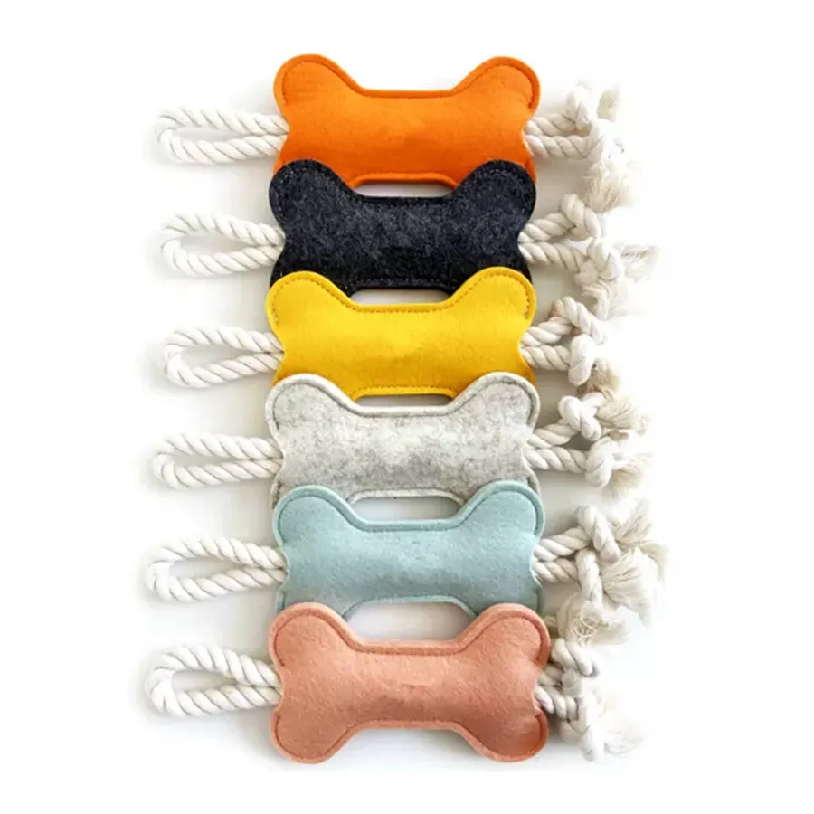 Bone Shape Soft Plush Dog Toy - In Bulk — wholesale Plush & Squishies by the case